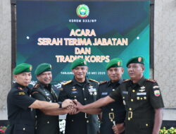 Danrem 033/WP Pimpin Sertijab 3 Dandim