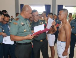 Danrem 033/WP Pimpin Sidang Pantukhir Daerah Calon Taruna Akademi TNI Tahun 2025.