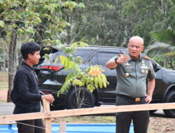Danrem 033/WP Tinjau langsung Pembangunan Mesjid dan Kantor Persit