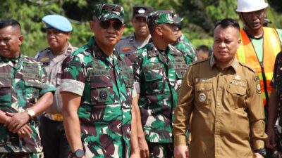 Danrem 033/WP Tinjau Langsung Progses Pembangunan Yon TP 849/BS