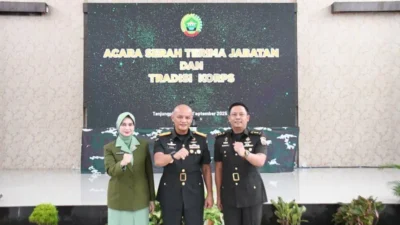 Danrem 033/WP Pimpin Sertijab Dandim 0317/TBK