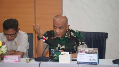DANREM 033/WP PIMPIN RAKORPAM KESIAPAN PELAKSANAAN GIAT KUNKER VVIP WAKIL PRESIDEN RI DI KOTA BATAM