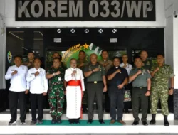 Kunjungan Pastoral Uskup TNI-Polri Beri Energi Baru Prajurit Korem 033/Wira Pratama