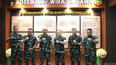 Tingkatkan Integritas Satuan, Korem 033/WP Sambut Tim Verifikasi Lapangan PMPZI Mabesad.