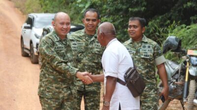 Korem 033/WP Ikuti Groundbreaking Jembatan Garuda Secara Virtual.